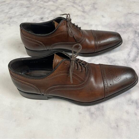 To Boot New York David Brown Leather Brogue Lace Up Oxfords - Picture 2 of 10